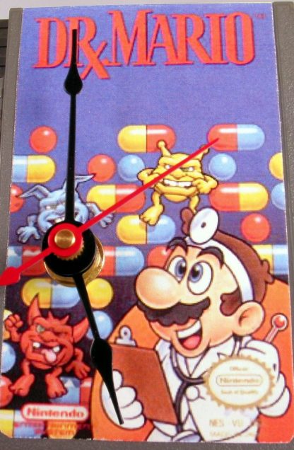 Vintage Dr. Mario Nintendo Cartridge Clock (1987) - Image 3