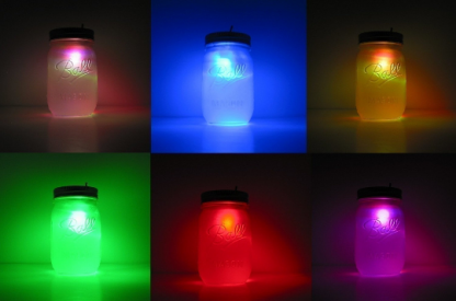 Color Changing Rainbow Mason Jar Night Light