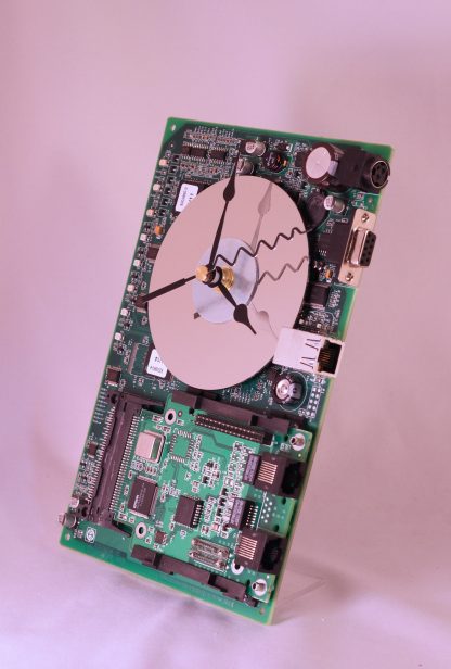 Computer Circuit Board Desk Clock (Large)