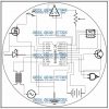 Vector Graphic Files - Circuit Board Schematic Wall Clock (For Laser or CNC) - Image 3
