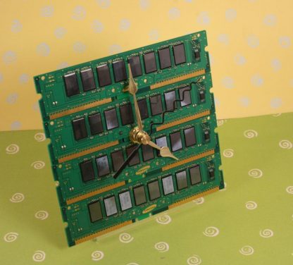 Computer Circuit Board Memory Desk Clock