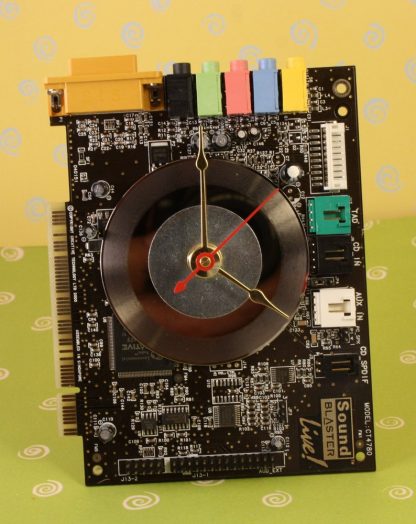 Computer Sound Blaster Live Circuit Board Desk Clock - Image 2