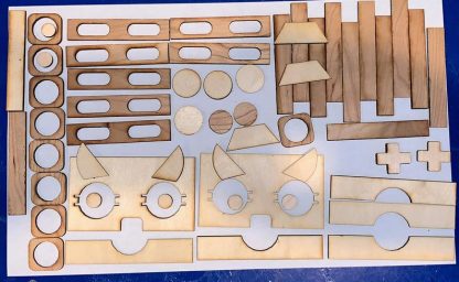 Laser Cut Odds & Ends 60+ Pieces of hard wood shapes