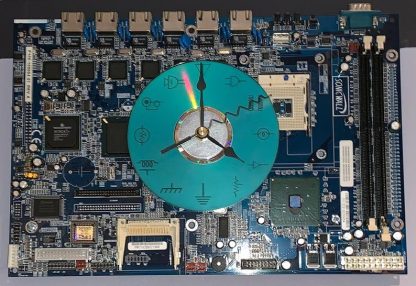 Laser etched SonicWall Circuit Board wall clock (12" x 8" ) Large - Image 5