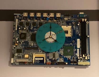 Laser etched SonicWall Circuit Board wall clock (12" x 8" ) Large