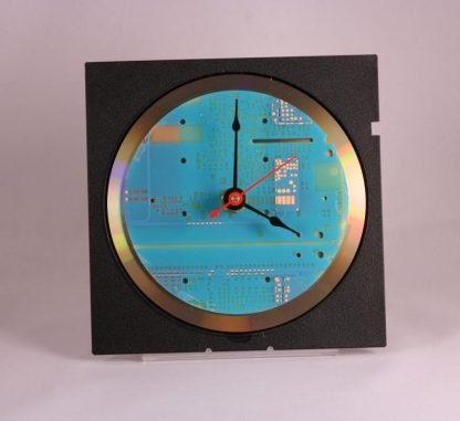 Computer Circuit Board Desk Clock (Aqua Blue) - Image 4