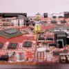Computer Circuit Board Desk Clock (RED) - Image 3