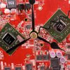 Computer Circuit Board Desk Clock (RED) - Image 2