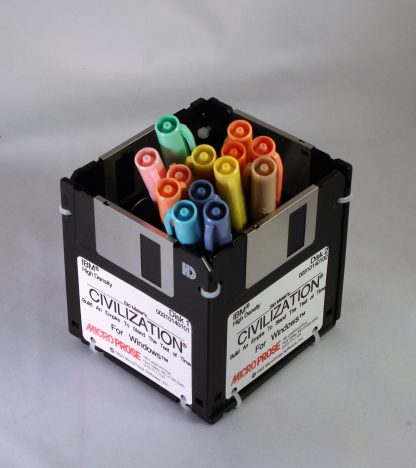 Civilization Floppy Disk Pen and Pencil Holder - Image 2