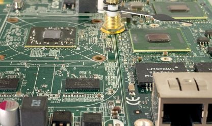 Intel & AMD Computer Circuit Board Desk Clock (GREEN) - Image 4