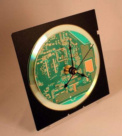 Computer Circuit Board Desk Clock (Bright Green) - Image 3