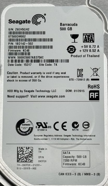 Seagate Barracuda 500GB ST500DM002-1BD142 - Image 2