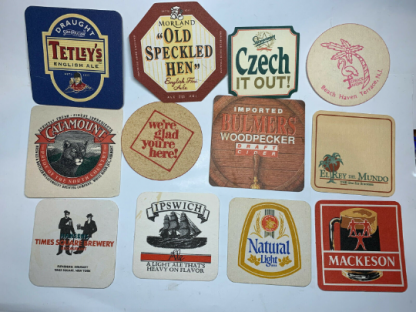 Lot of 12 Vintage Beer Coaster