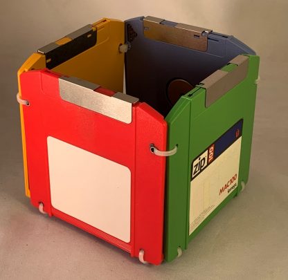 Multi Colored ZIP Disk Pencil Holder - Image 3