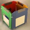 Multi Colored ZIP Disk Pencil Holder - Image 2