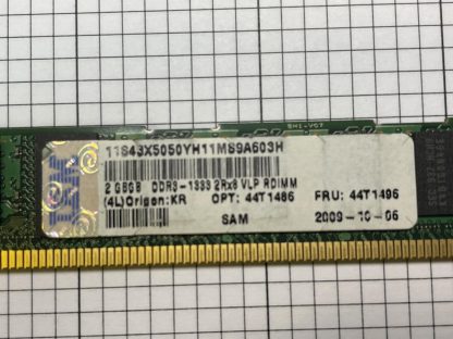 4GB Samsung 2x2GB 2Rx8 PC3-10600R RDIMM DDR3 1333 MHz Memory M392B5673EH1-CH9 - Image 4