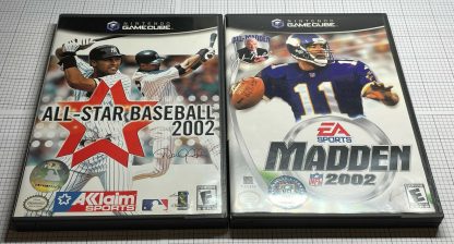 LOT - Nintendo GameCube Madden NFL 2002 & All Star Baseball 2002 Lot Tested CIB