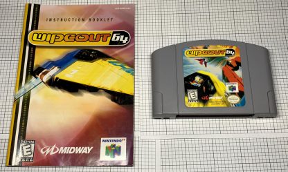N64 Wipeout 64 Nintendo Authentic Racing Cartridge W/ Instructions TESTED