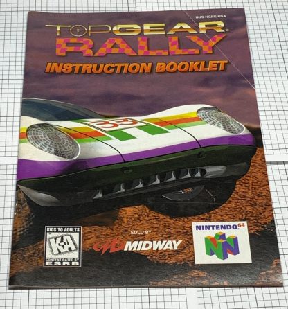 Top Gear Rally 2 (N64 Nintendo 64, 1999) w/ Instruction Booklet - Image 4