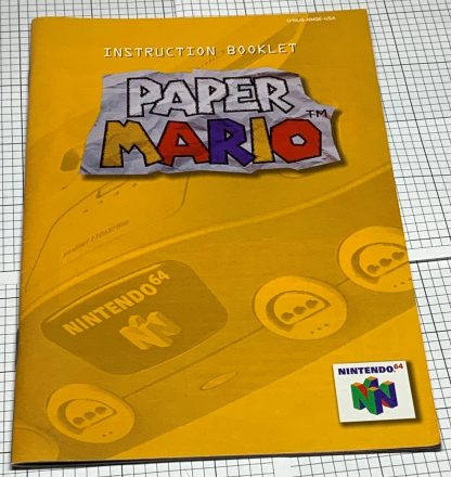 Paper Mario Nintendo 64 N64 Authentic Game Cart & Instructions - Image 2