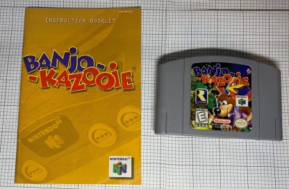 AUTHENTIC! Banjo Kazooie Nintendo 64 N64 Game - Original W/ Instruction Booklet