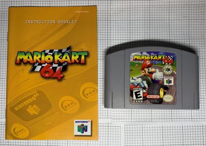 Mario Kart 64 (Nintendo 64) - Cleaned /Tested Authentic - w/ Instruction Booklet