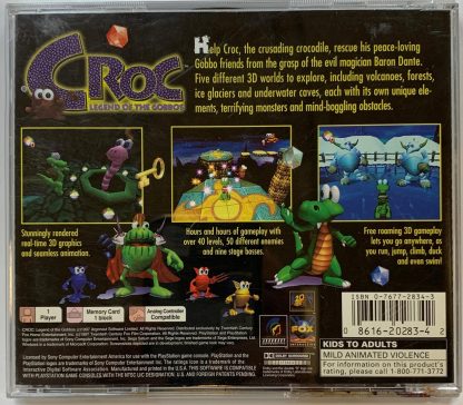 Croc: Legend Of The Gobbos (Sony Playstation, 1997) CIB Complete PS1 Black Label - Image 4