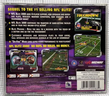 NFL Blitz 2000 (Sega Dreamcast, 1999) Midway Football Game - Complete - Image 2
