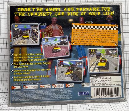 Crazy Taxi (Sega Dreamcast, 2000) Complete In Box - Image 4