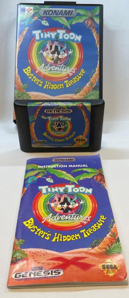 Tiny Toon Adventures: Buster’s Hidden Treasure Sega Genesis Game / Case / Book - Image 4