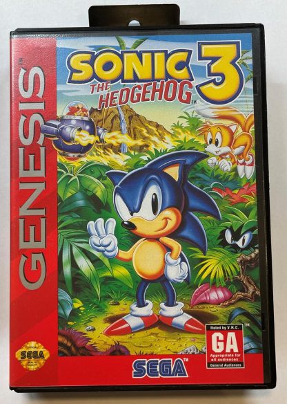 Sonic the Hedgehog 3 (Sega Genesis 1994) COMPLETE in Box Game Manual Case