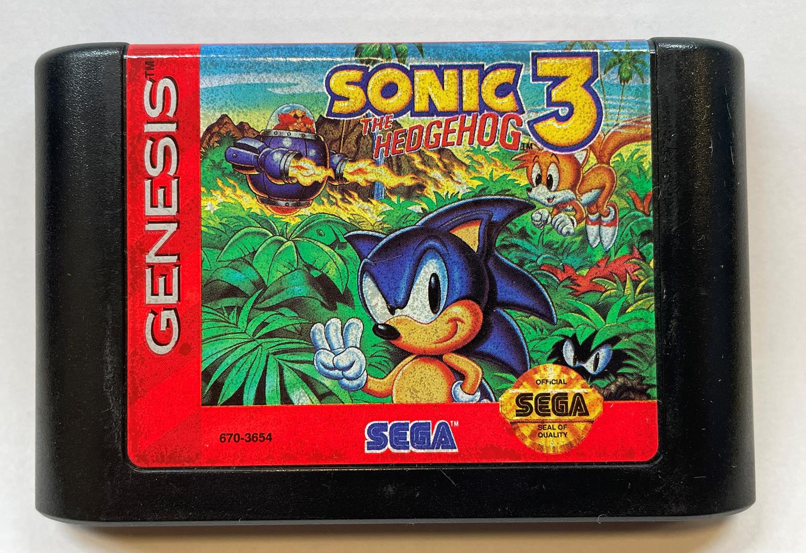 Sonic the Hedgehog 3 (Sega Genesis 1994) COMPLETE in Box Game Manual