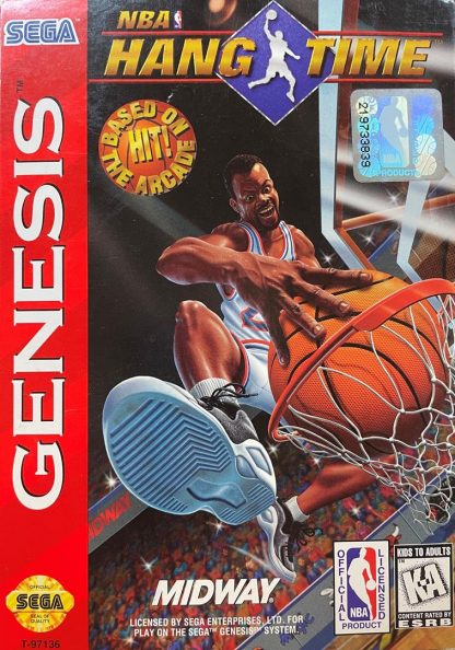 NBA HangTime (Sega Genesis, 1996) Complete In Box - Image 6