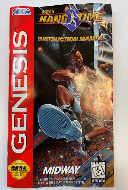 NBA HangTime (Sega Genesis, 1996) Complete In Box - Image 3