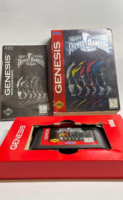 Mighty Morphin Power Rangers: The Movie (Sega Genesis) CIB AUTHENTIC! - Image 3