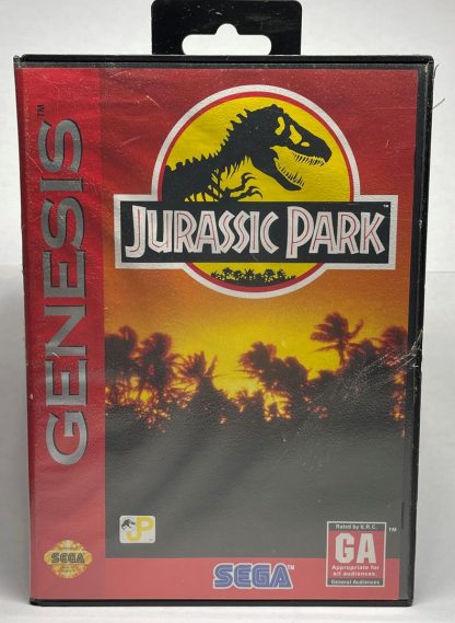 SEGA GENESIS GAME - JURASSIC PARK - CASE AND GAME