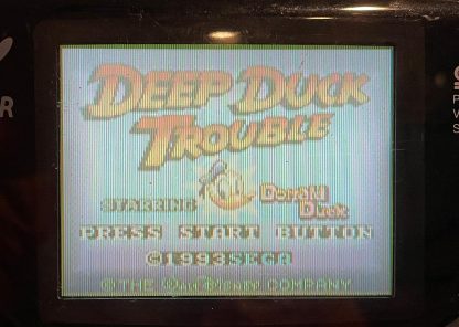 Deep Duck Trouble Starring Donald Duck (Sega Game Gear, 1994) Authentic TESTED - Image 2
