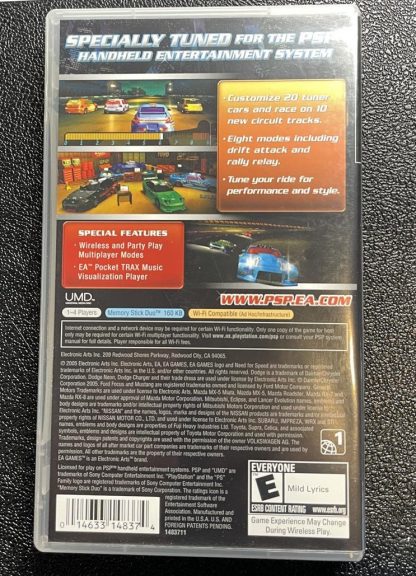 Playstation PSP Game Need For Speed Underground Rivals CIB Complete In Box - Image 4