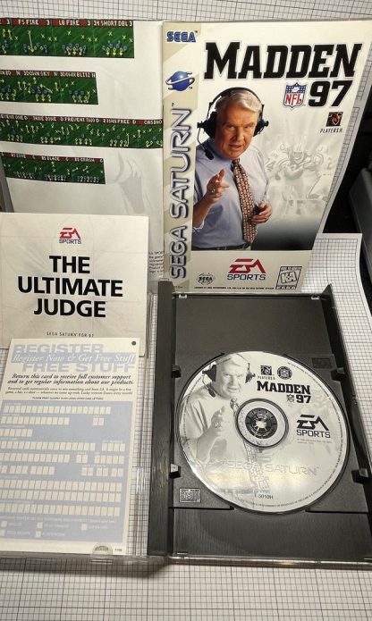 Madden NFL 97 (Sega Saturn, 1996) CIB- Complete - Image 3