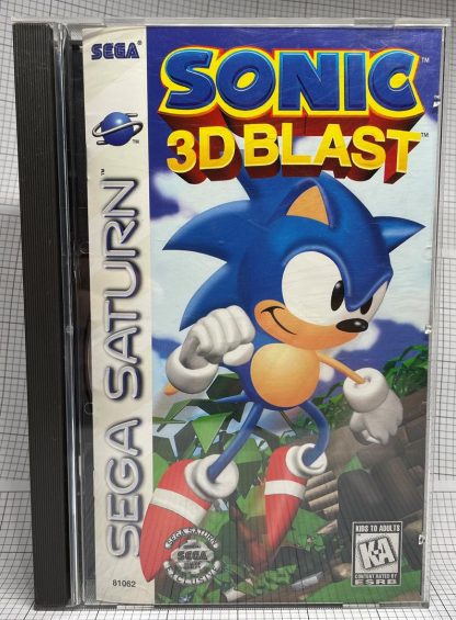 Sonic 3D Blast 1997 Sega Saturn CIB Long Box Complete