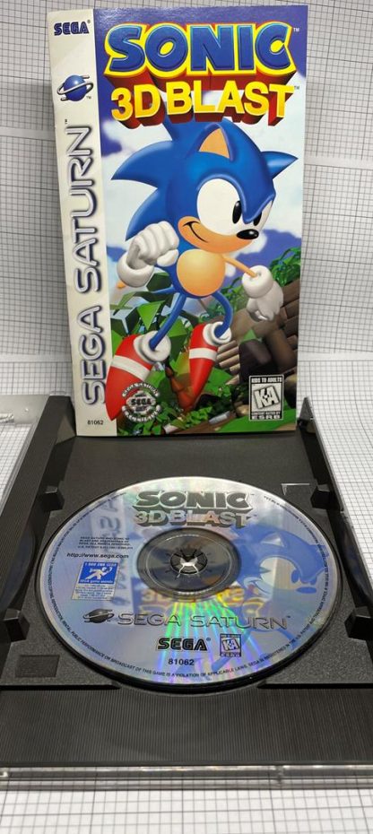 Sonic 3D Blast 1997 Sega Saturn CIB Long Box Complete - Image 3