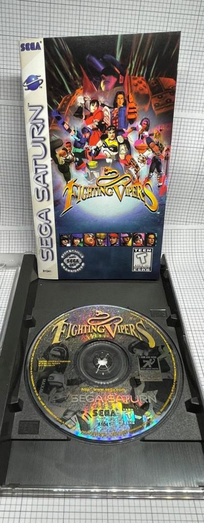 Fighting Vipers (Sega Saturn, 1996) Complete In Box CIB - Image 3