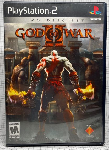 God of War II 2 PS2 Complete 2-Disc Black Label  Tested CIB