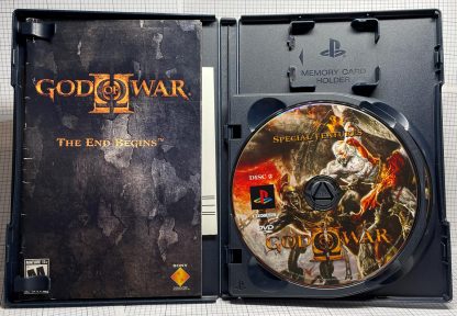 God of War II 2 PS2 Complete 2-Disc Black Label  Tested CIB - Image 2