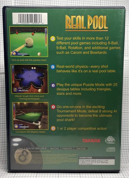 REAL POOL (Sony PS2 PlayStation 2, 2000) CIB Complete In Box - Image 2