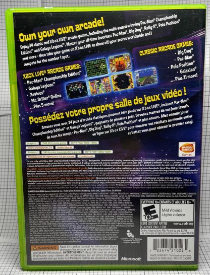 NAMCO Museum ~Virtual Arcade~ Xbox 360 Video Game Complete CIB - Image 2
