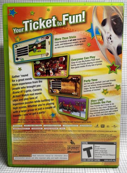 Box Office Smash Scene It? Xbox 360  Game w/ 4 Wireless Controllers & Receiver - Image 3