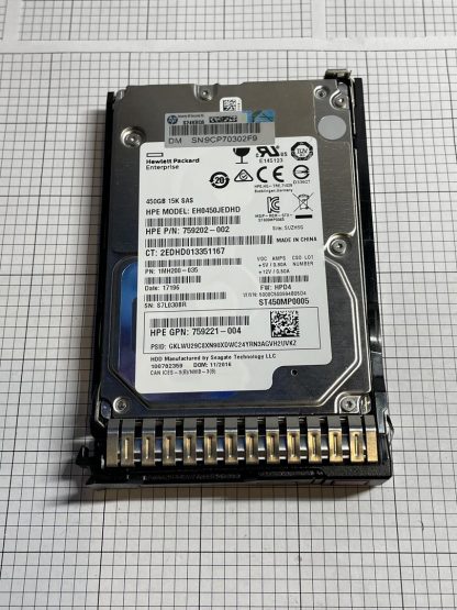 759202-002 759221-004 ST450MP0005 SEAGATE 450GB 15K SAS 2.5" SFF HDD EH0450JEDHD