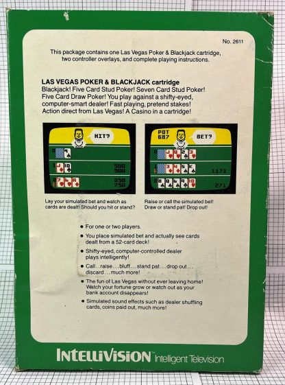 Las Vegas Poker & Blackjack (Intellivision 1979) Complete In Box - Image 4