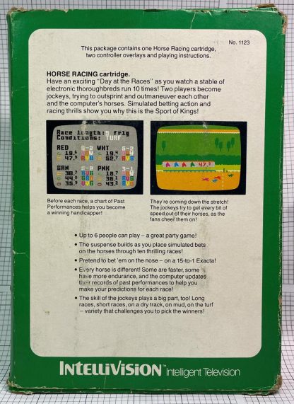 Horse Racing Tested & Working (Intellivision 1979) Complete In Box - Image 2